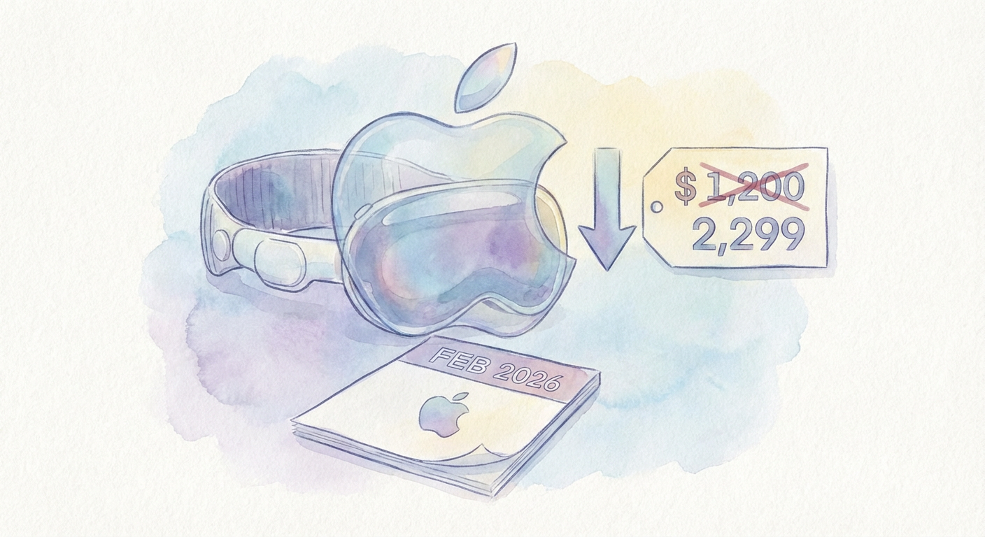 Illustration for Why I'm Actually Excited About Apple's Vision Pro 2 Price Drop (And What It Says About Our Relationship with Reality)